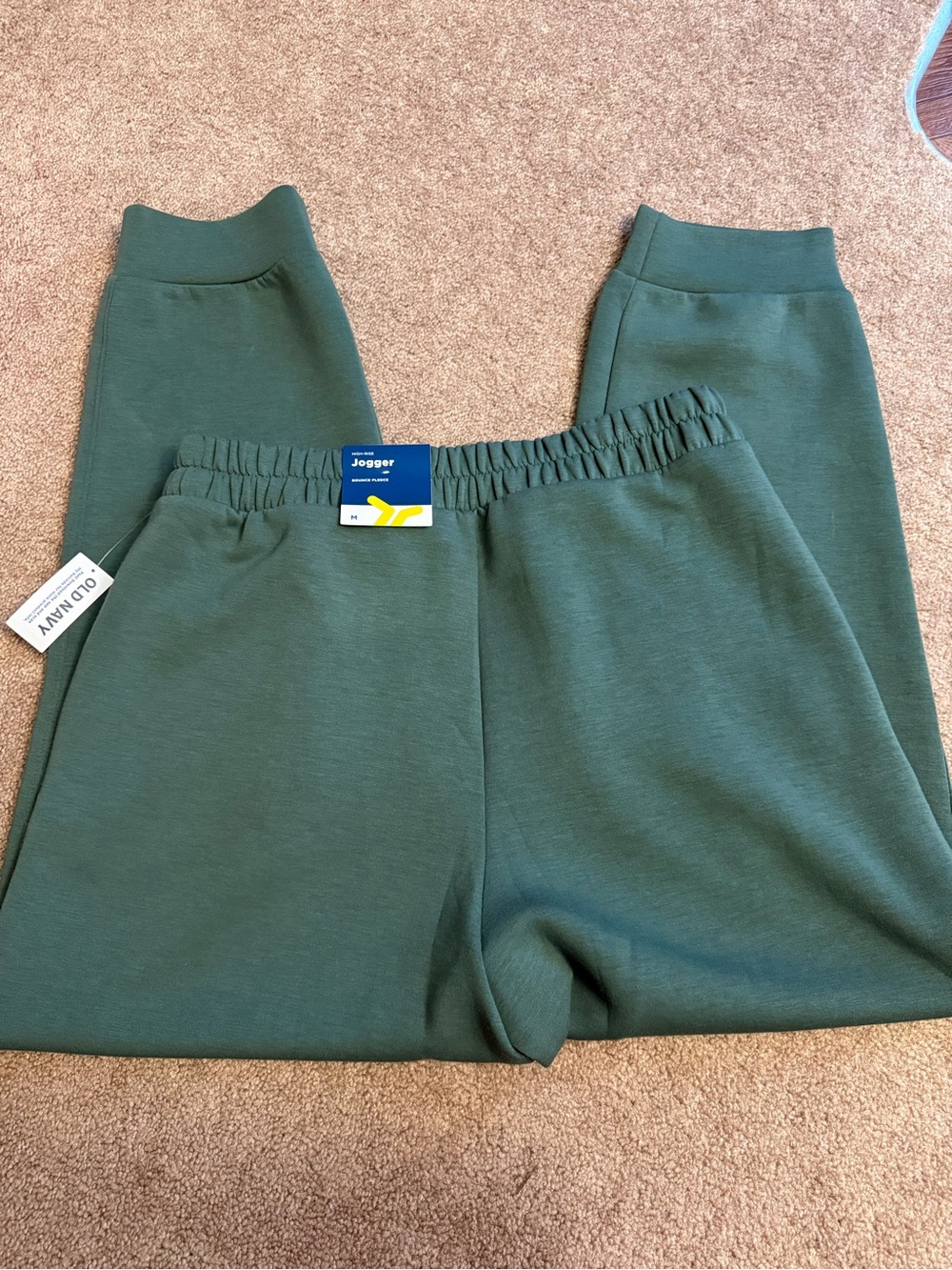 Women’s Forest Green Jogger Sweatpants - Picture 3 of 4